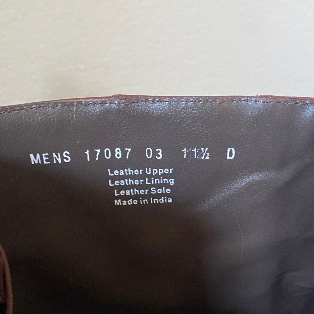 Florsheim Brown Leather Ankle Boots men’s size 11.5 - Picture 3 of 14